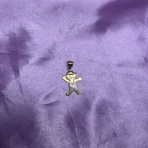 Gold and Silver Cartoon Character Pendant
